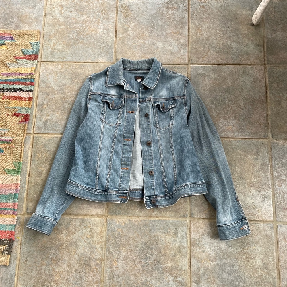 Riders by Lee Copper Collection Jean Jacket Size L Cropped